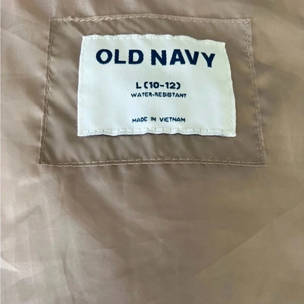 Old Navy Girls Hooded Water-Resistant Lightweight Quilted Jacket Pink